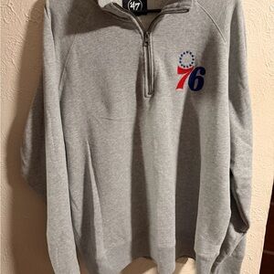 47 Men’s Philadelphia 76ers Sixers Quarter-Zip Sweatshirt